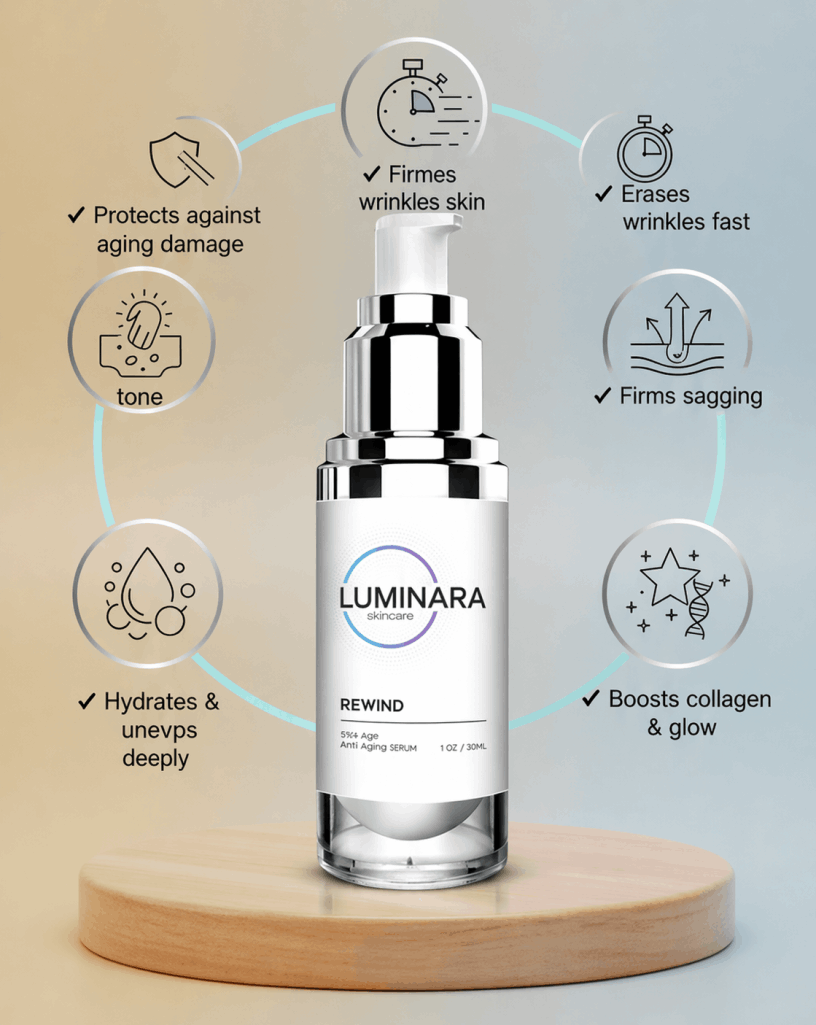 Luminara anti-aging serum for wrinkles, firming, and hydration